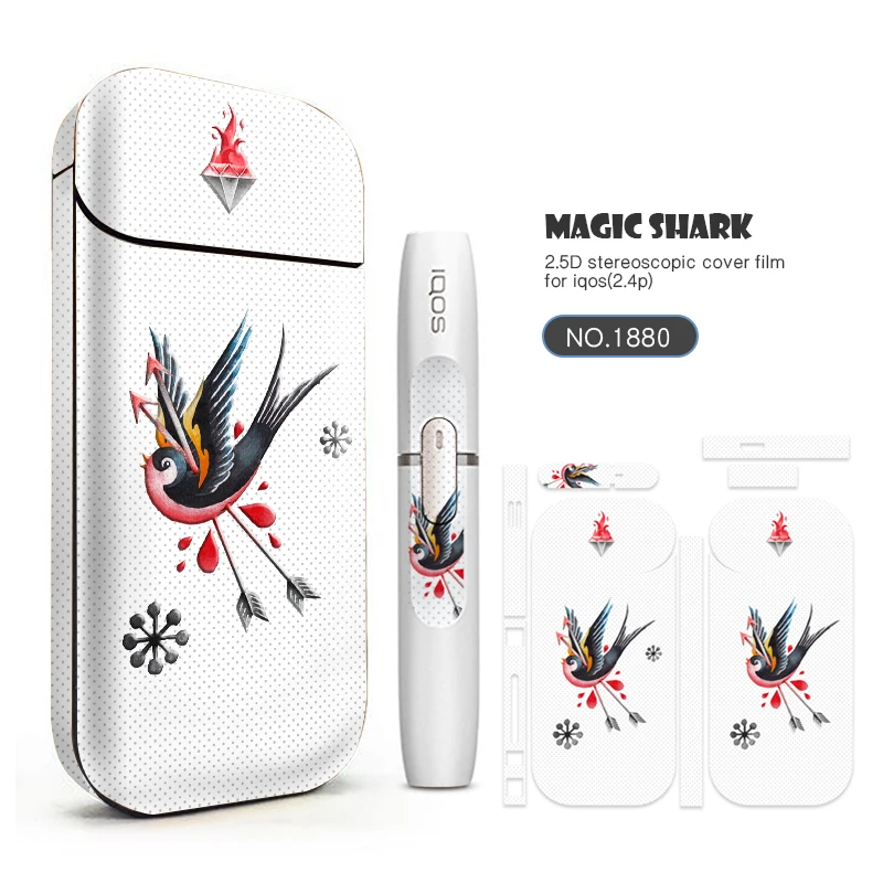 Magic Shark Dreamy модная стереопленка электронная сигарета этикетка из ПВХ для IQOS 2 4 Plus
