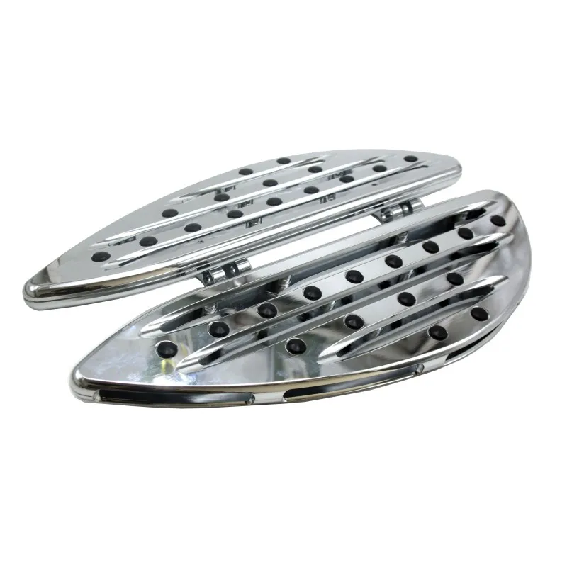 

New Chrome CNC Deep Cut Driver Foot Pegs footrest Stretched Floorboards for Harley Touring softail dyna FLH FLST FLD Parts
