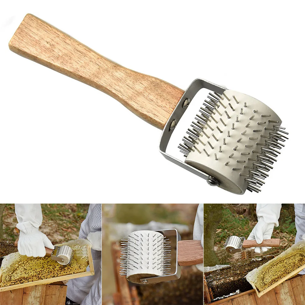 Пчеловодство соты экстрактор Uncapping нержавеющей стали иглы ролика грабли 669