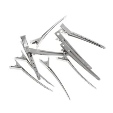 10 шт. заколки для волос из нержавеющей стали парикмахерские с ЛАПКОЙ зажимы аллигатора аксессуары для укладки волос