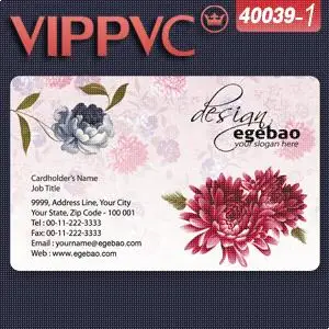 

a40039-1 PVC white plastic card