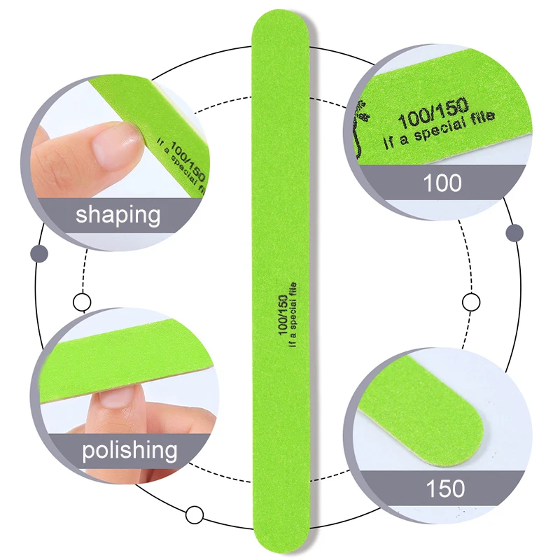 5 шт./компл. профессиональная пилка для ногтей ультратонкие пилка маникюрная пилка спонж с разными поверхностями для маникюра ногтей Nail Art Педикюр Инструменты