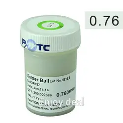 PMTC BGA этилированного мяч 0.76 мм 250 К шариков припоя для BGA