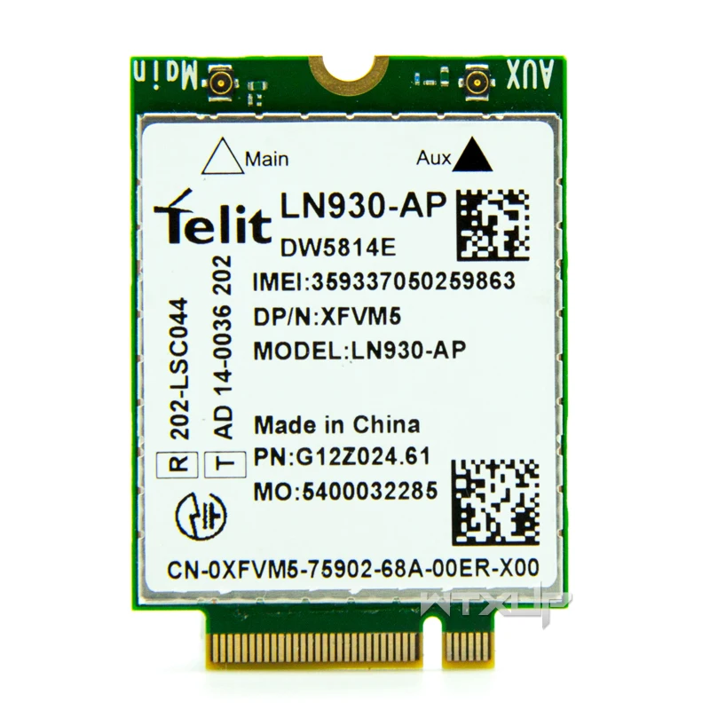 DW5814E LN930-AP XFVM5 WWAN fdd-lte NGFF 4G модуль беспроводной модем Wifi 4G карта для ноутбука Dell широта 14 "7480 5480