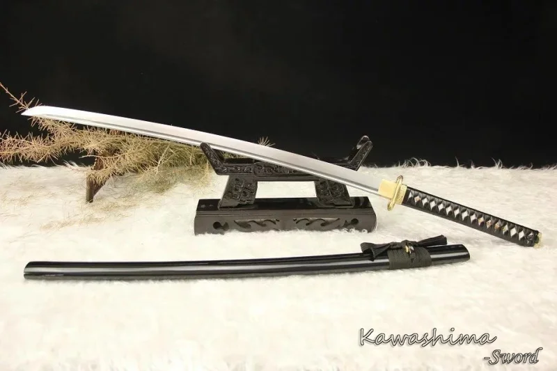 1060 Высокоуглеродистой Стали Sword Ручной Японский Самурай Катана Полный Тан Кожа