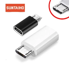 Suntaih USB адаптер USB C к Micro USB кабель type C Женский конвертер для samsung Galaxy S7 для huawei P10 для Xiaomi Mi5 адаптер