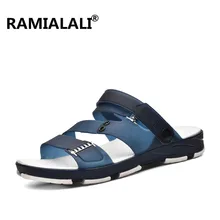 Новая летняя прозрачная обувь мужские пляжные сандалии тапочки с отверстиями мужские вьетнамки легкие сандалии для улицы летние Chanclas