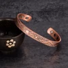 Vinterly Copper Bracelets Male Lucky Dragon and Phoenix Adjustable Cuff Bangles Health Energy Magnetic Jewelry for Men Women 1