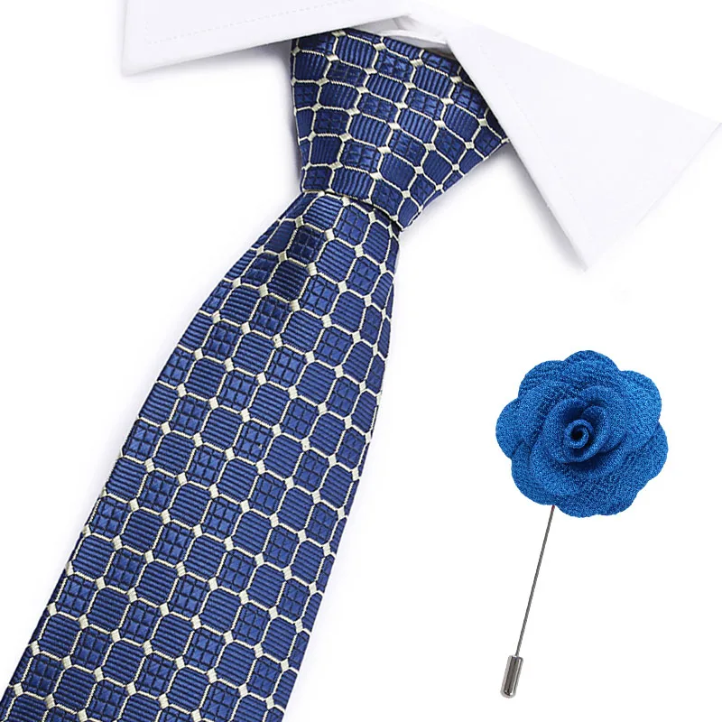 2019 Для мужчин галстук 100% шелк жаккард Тканые Галстук платок Запонки устанавливает для официального Свадебная деловая вечеринка