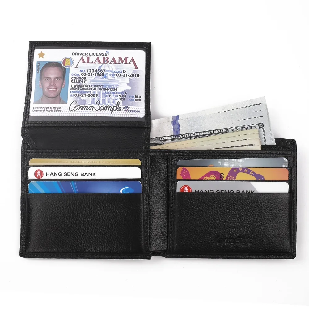

RFID Blocking Wallet for Men Genuine Leather Excellent Credit Card Protector Stop Electronic Pick Pocketing