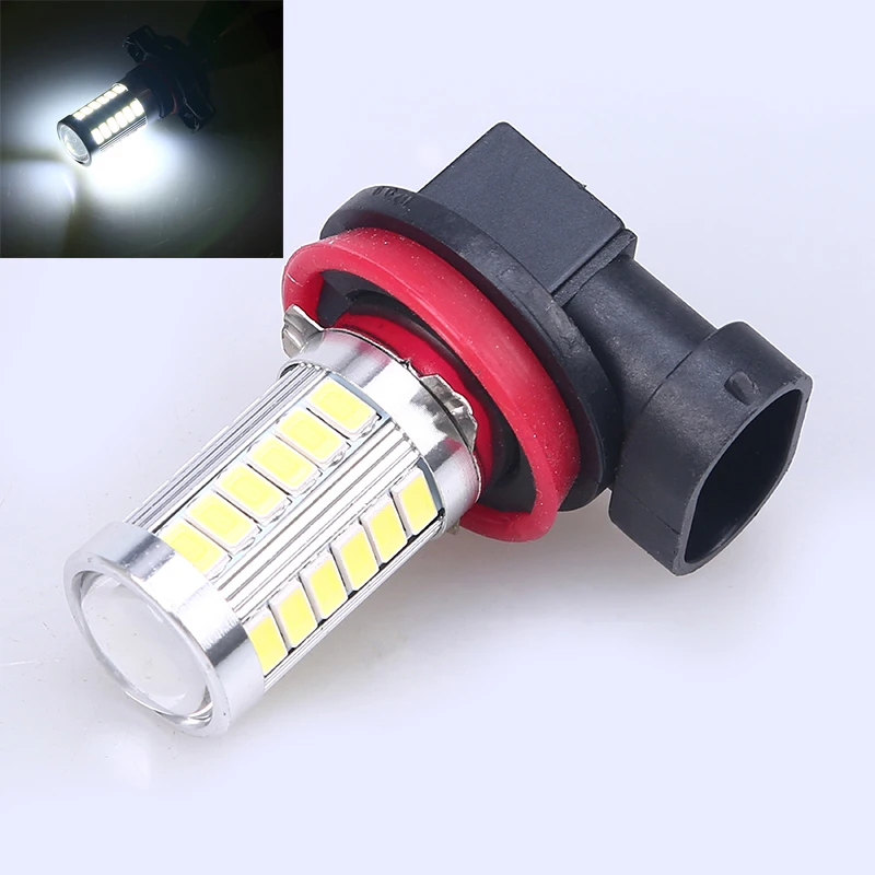 

POSSBAY H11 5730 33 SMD Auto Truck Car Accessories Headlight Turn Signal Light Tail Brake Running Lamp Bulb Light Car Styling