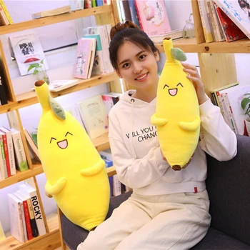

65/80cm Simulation Creative Kawaii Banana Fruit Stuffed Soft Plush Doll Baby Funny Plant Pillow Girl's Christams Gift Home Decor