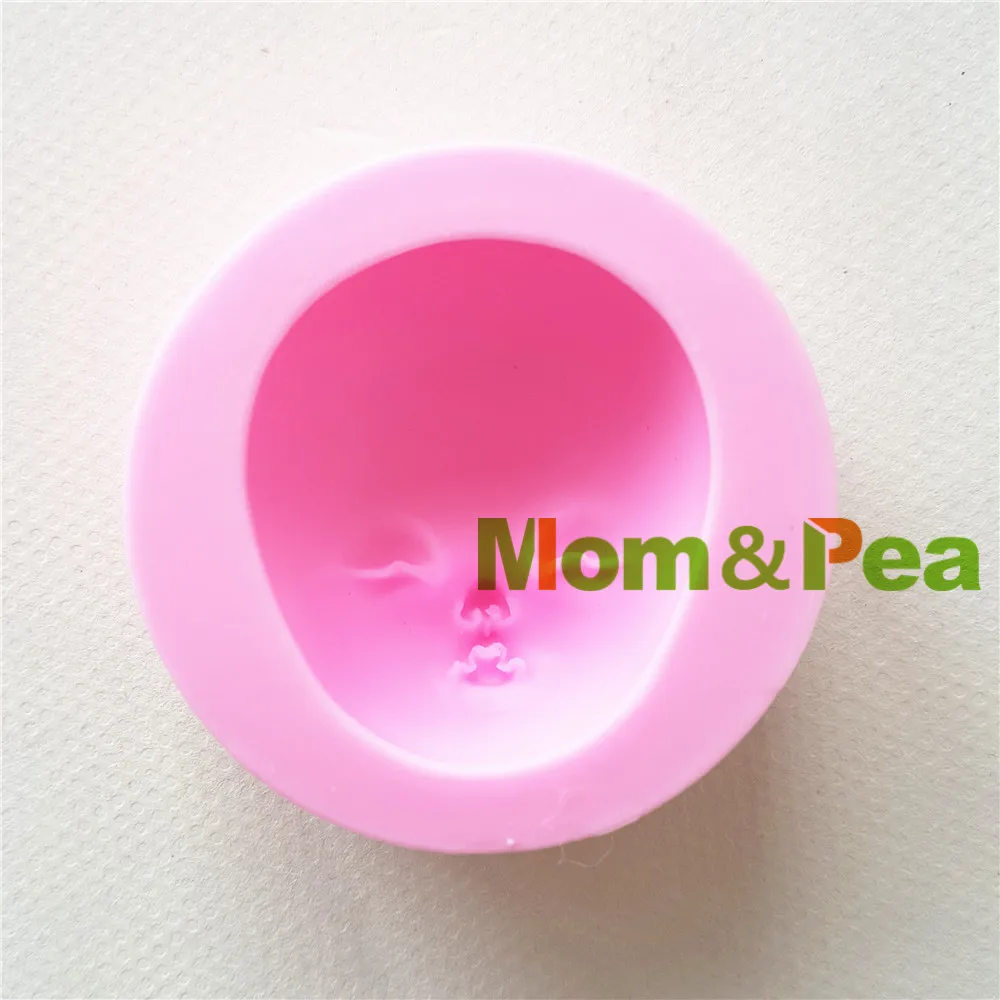 

Mom&Pea 1334 Free Shipping Face Silicone Mold Cake Decoration Fondant Cake 3D Mold Food Grade