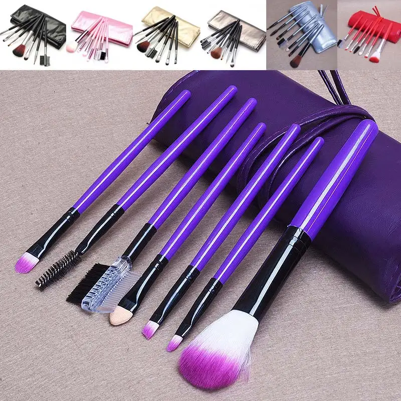 

7pcs/kits Makeup Brushes Professional Set Cosmetics Brand Makeup Brush Foundation Brush For Face Makeup With Case Bag H7JP