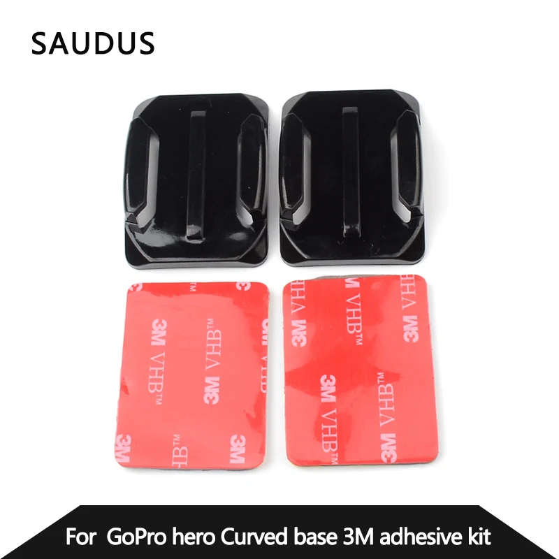 new curved surface base gopro 2x curved mount 3m vhb adhesive sticky