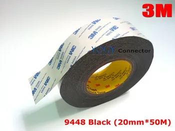 

3M Black, 20mm*50M 3M 9448 Black Two Sided Tape for Touch Glass General Industrial joining, Foam and Rubber Lamination Bonding