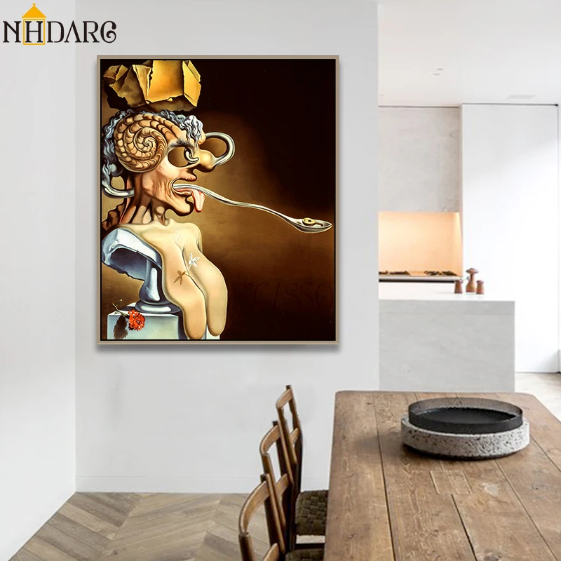 Фотофон с изображением персонажа из мультфильма Salvador Dali Abstraction классическое