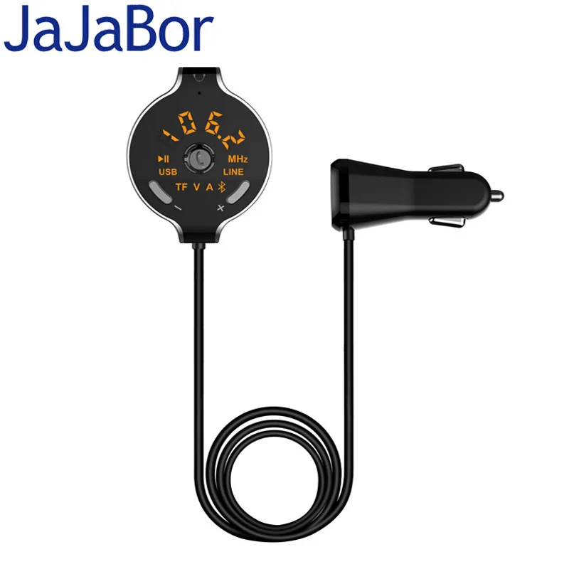 JaJaBor FM Transmitter Bluetooth Car Kit FM Modulator Car AUX Audio