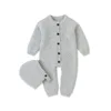 Baby Rompers Long Sleeve Infant Boys Girls Jumpsuits Clothes Autumn Solid Knitted Newborn Toddler Kids Overalls One Piece 0-18M ► Photo 2/6