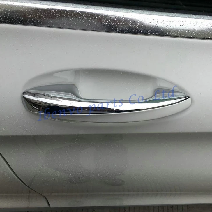4 шт./компл. Яркий глянцевый хром стайлинга автомобилей дверная ручка крышки для Mercedes-Benz GLC X253 GLE купе C292 формовочные Планки