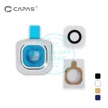 Для Samsung Galaxy S6 Edge G925 задний объектив задней камеры крышка с кольцом крышка Держатель Рамка Замена Ремонт Запасные части