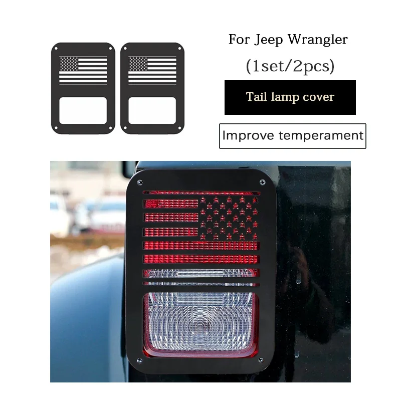 MCrea черный Задний фонарь Чехлы свет тени дымоход наклейки автомобиля Стайлинг украшения для Jeep Wrangler JK 2007- аксессуары - Название цвета: Style C