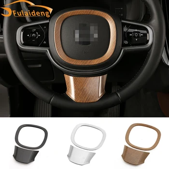 

For Volvo S90 2016-2018 ABS Steering wheel trim cover Decorative stickers Car Styling Accessories 2pcs