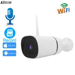 AIHDCAM бренд водостойкая пуля 720 P wifi ip-камера 20 м ночного видения аудио запись обнаружения движения P 1080 P ip-камера Yoose