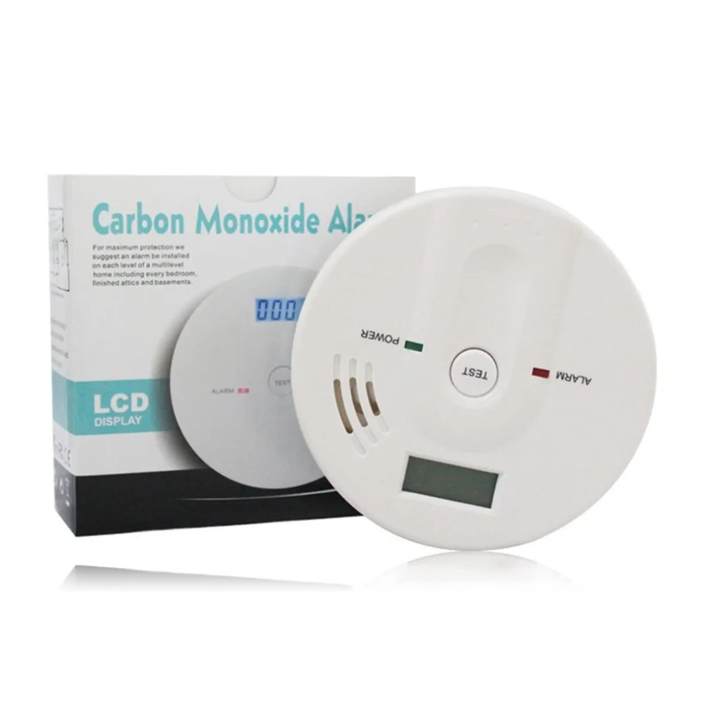 

85dB Warning High Sensitive LCD Display 808 CO Gas Sensor Carbon Monoxide Poisoning Alarm Detector For Home Security