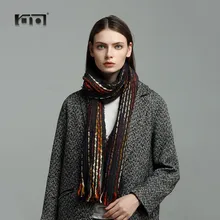 

Autumn Scarves For Women 2018 Cotton Neck Scarf Knitted Winter Woman Stole Warm Luxury Brand Stripe Shawl Cashmere Scarf 1717