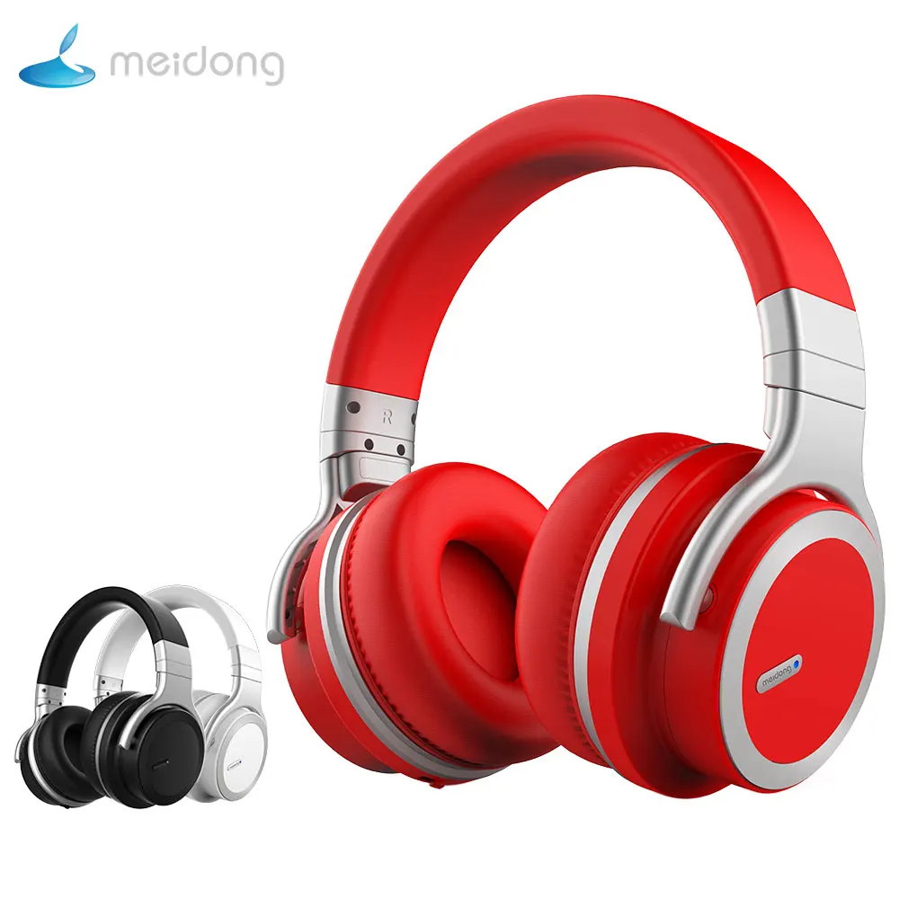 

Meidong MDE7pro Active Noise Cancelling Bluetooth Headphones Over ear wireless Headset with microphone for phone 30h playtime