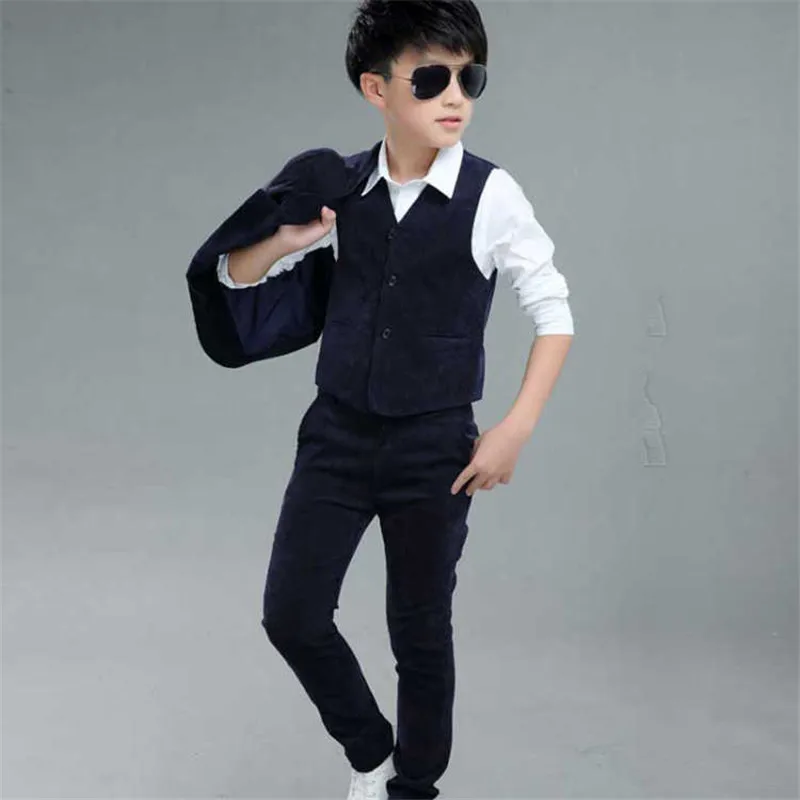 3 шт. однобортный пиджак жилет и брюки для мальчиков|kids blazer boys|blazer boykids |