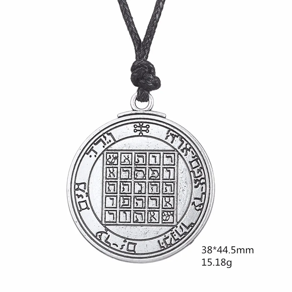 Teamer New Arrival Jewish Round Pendant Necklace Hebrew Spells Circle