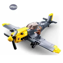 Военный мессершмитт WW2 BF-109 истребитель Panzer II спецназ полицейская команда строительные блоки армейский солдат Фигурки игрушки для детей Подарки