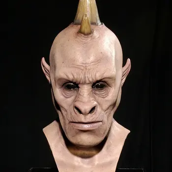 

Horrible Rhino Man Head Cover Alien Bar Trick Props Simulation Demon Monster Mask
