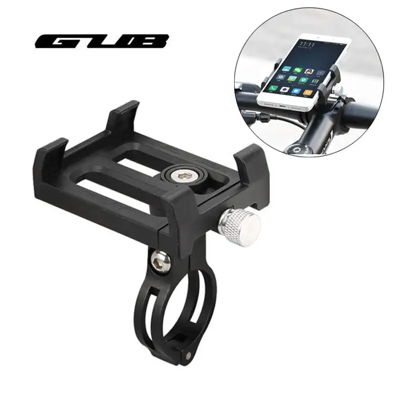 Best New GUB Aluminum Alloy Bicycle Phone Holder Ultralight MTB Road Bike Phone Stand Adjustable Cycling Handlebar Cellphone Mount