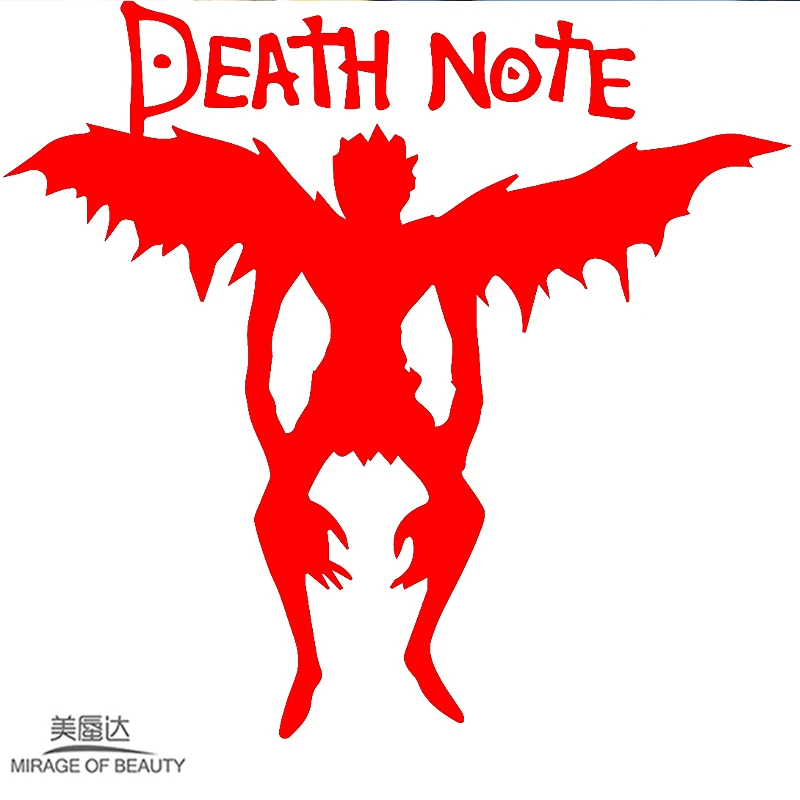 Death Note дьявол и крылья Ангела небеса ужас Забавный художественный стикер для