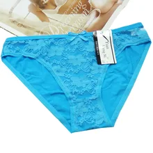 New Hot Cotton with Lace Side best quality Underwear Women sexy panties Casual Intimates female Briefs Cute Lingerie N810