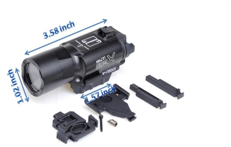 Lumen com Picatinny Elemento Airsoft Surefir Ultra X300u Fashlight Arma Pistola Lanterna 370 Rail X300 10 Cheap Luzes de armas