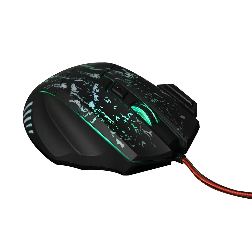 VOBERRY для HXSJ J60 USB2.0 кабель мышь Эргономичный дизайн игровая цветная клавиатура мышь группа цвет ful регулируемое освещение
