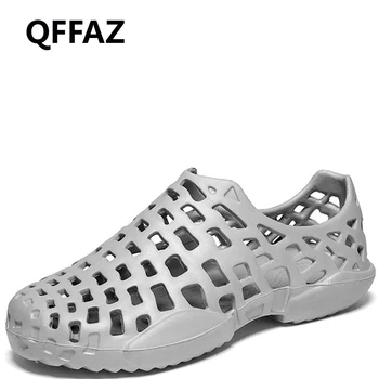 

QFFAZ 2019 Men Sandals Breathable light slippers outdoor Beach mens Shoes Leisure Casual Walking Shoes Zapatos Sandalias Hombre