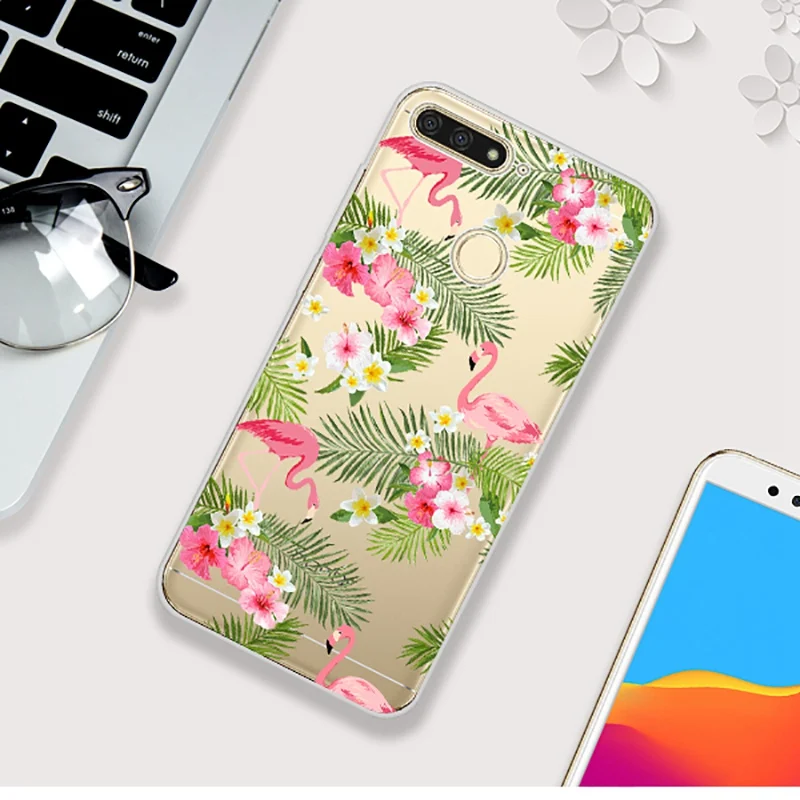 UTOPER For Honor 7A Case Soft Silicone TPU Cover Huawei 7C Y6 Y7 Prime 2018 Enjoy 8E Pro Coque 7X Fundas |
