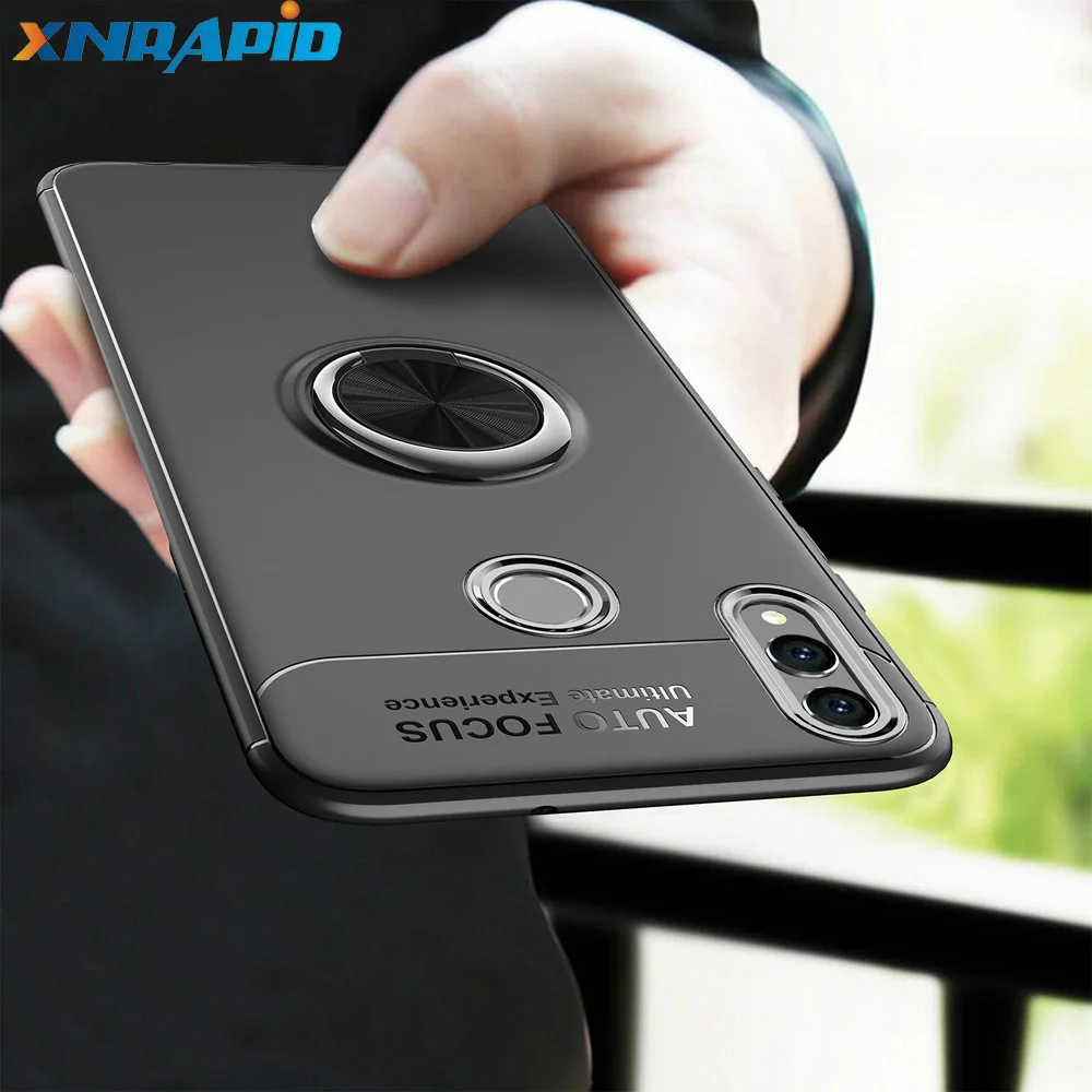 Case on For The Huawei Honor 8C Car Magnetic Holder Silicone TPU Back Phone Cover Armor Shockproof funda |
