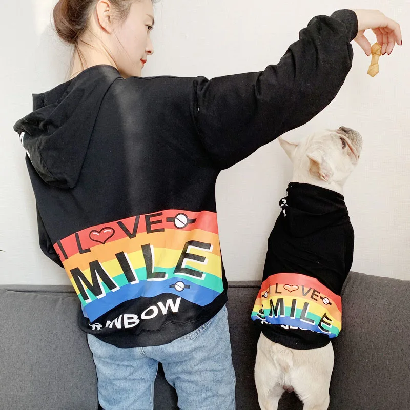 

Pet Dog Clothes Warm Dog Hoodie Pet Matching Clothing For Dogs Costume French Bulldog Dogs Coat Jacket Puppy Clothes Ropa Perro