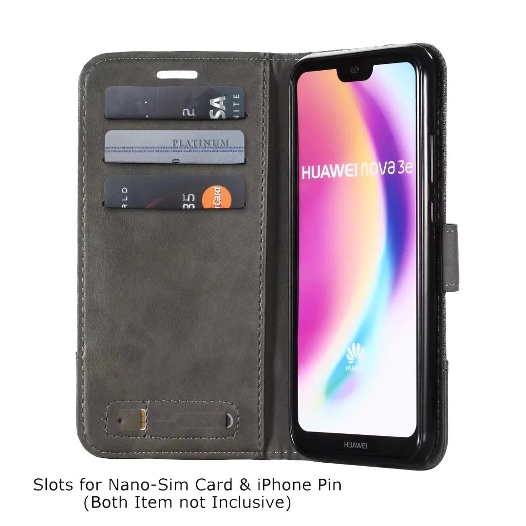 Роскошный кожаный чехол для Huawei P30 Pro P20 P10 Mate 20 Lite Nova 4 3 кошелек из джинсовой ткани