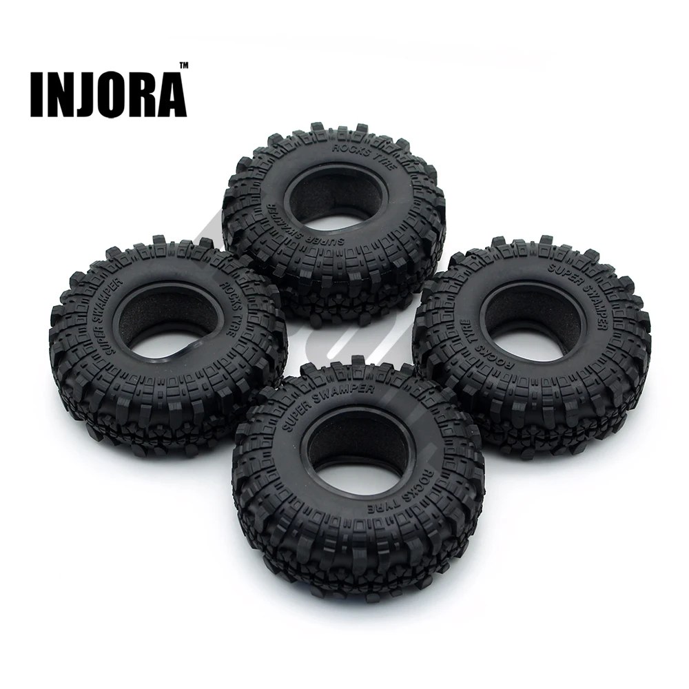 

4PCS 1.9" Rubber Tyre / Wheel Tires for 1:10 RC Rock Crawler Axial SCX10 90046 Tamiya CC01 D90 D110