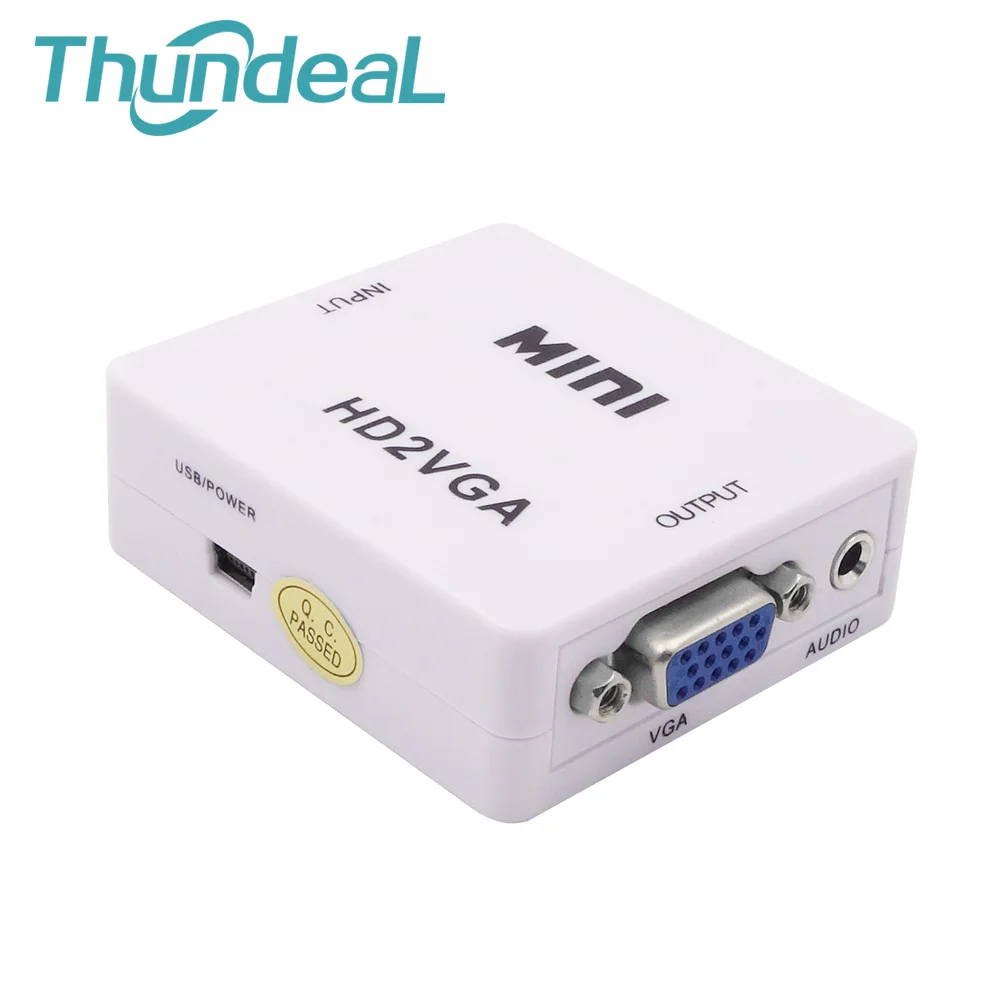 HD 1080 P HDMI к VGA конвертер адаптер для Xbox PS4 ПК ТВ ноутбук проектор hdmitovga HDMI2VGA разъем с