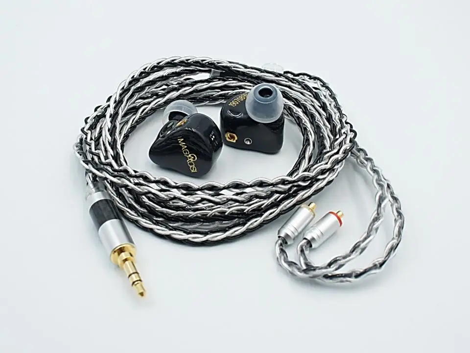 MAGAOSI DQ4 2BA+ 2 динамических драйвера Гибридный MMCX HiFi Audiophile IEM с 4 переключателями