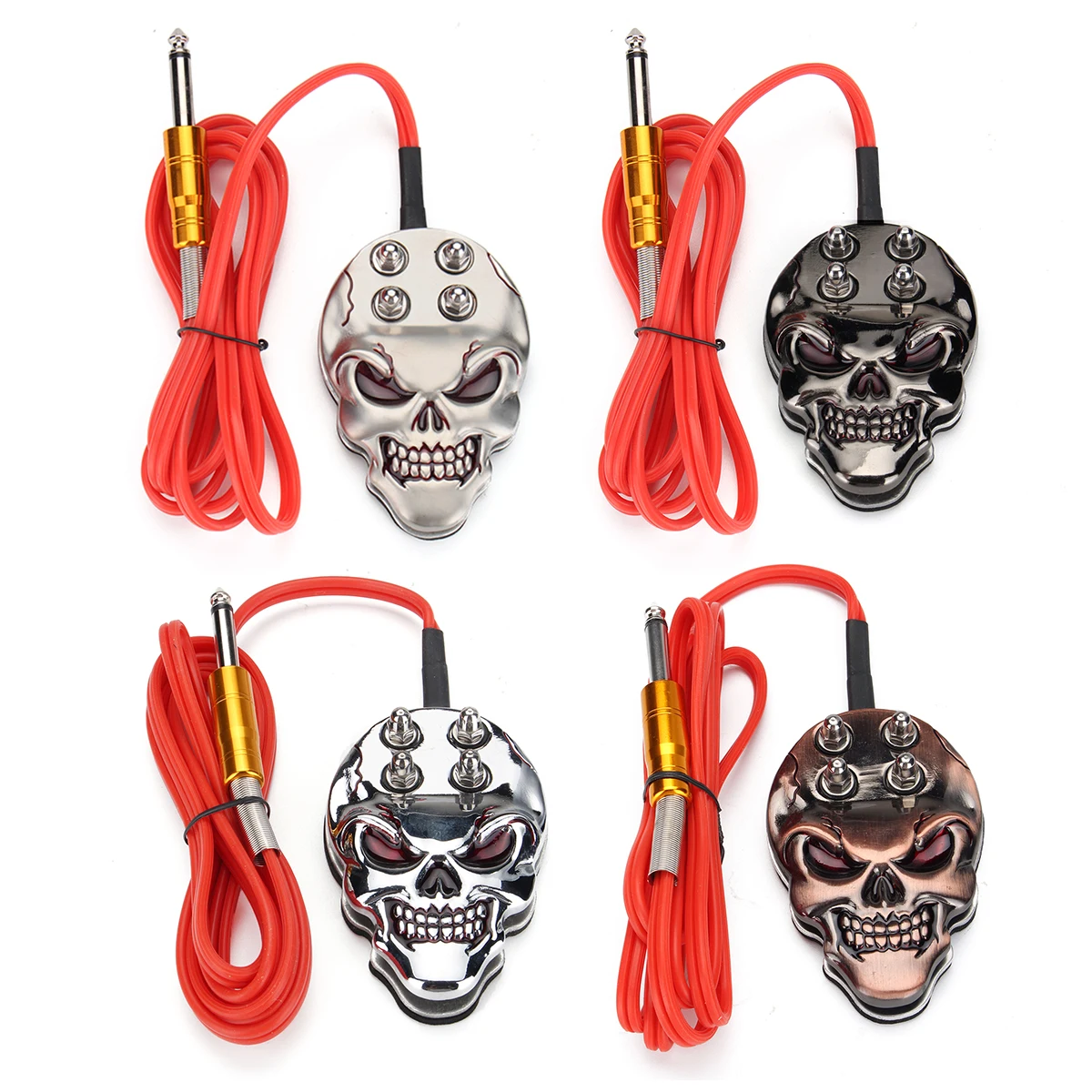 

New Skull Foot Pedal Switch Control For Tattoo Machine Power Supply New Tattoo Machine for Gun Accessory Foot Tattoos Tools