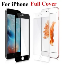 Полное покрытие экрана протектор Закаленное стекло для iPhone 6 6S Plus 6Plus 7 8 Plus X 5S SE 5 S XR XS Max защитная пленка на переднюю панель